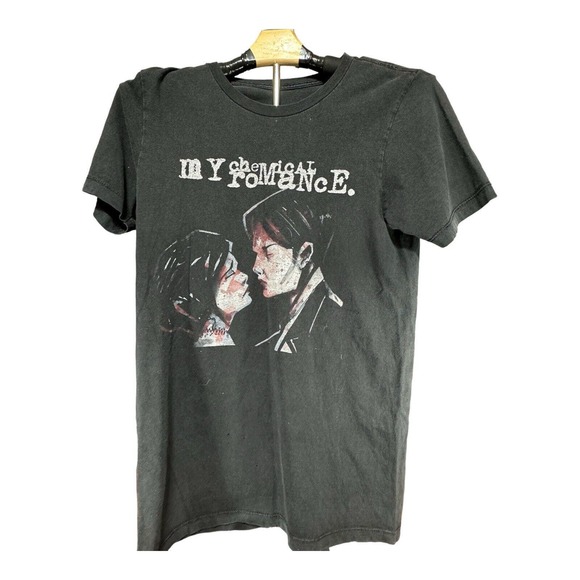 My Chemical Romance Men’s Black T-shirt Medium Ghost Couple Classic Harajuku - Picture 1 of 3